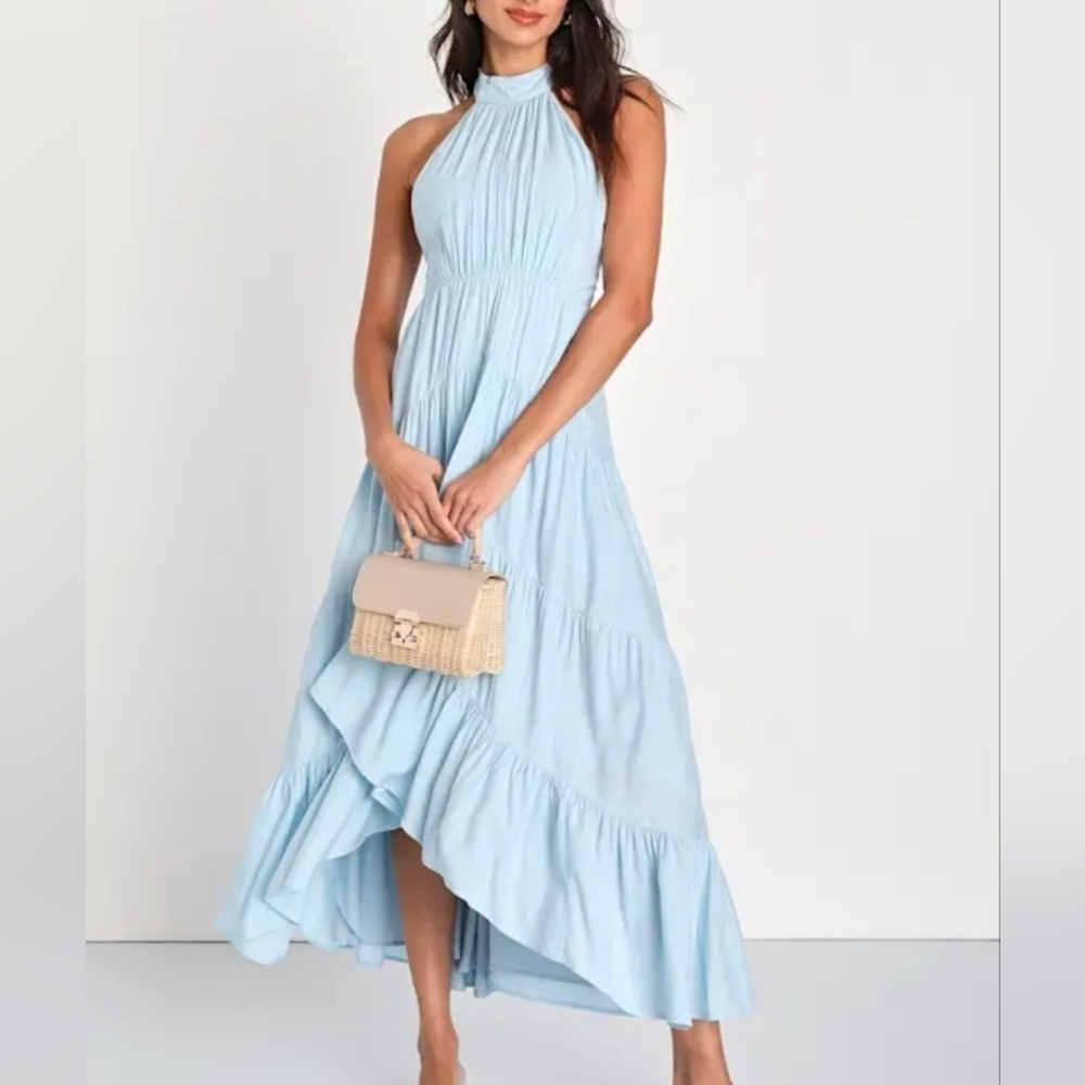 Lulus Breezy Radiance Maxi Dress